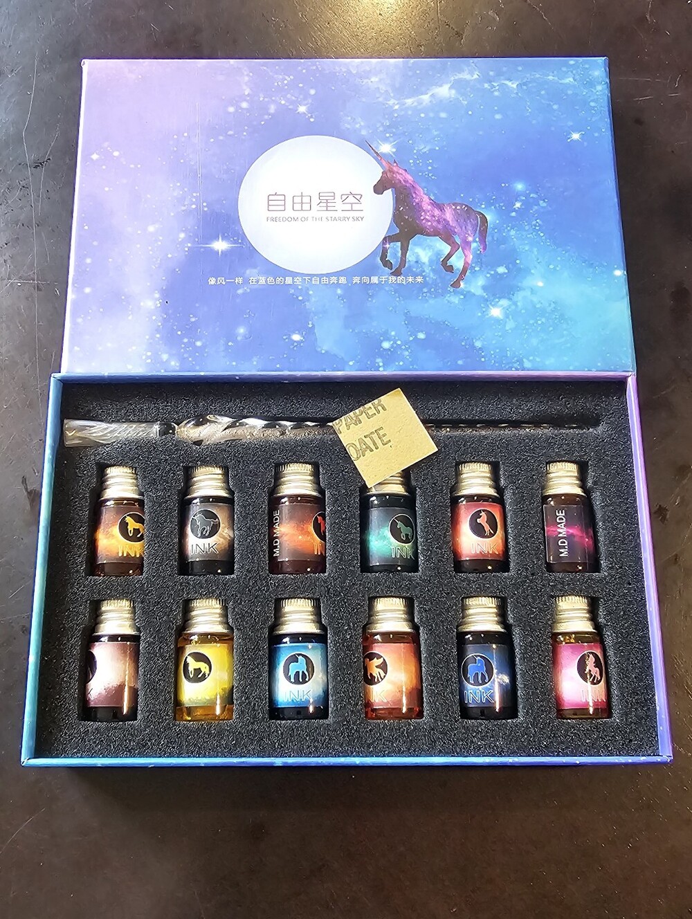 Glass Dip Pen Set